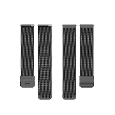 Urrem i metal 18mm - Sort