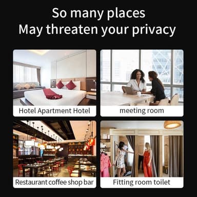 Bærbar Mini Anti-Spy Detector Spykamera Finder Bilhotel Trip Rejsemonteringsrum
