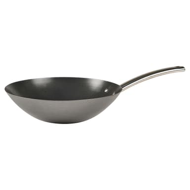 Funktion Wok Dia. 30,5 x 8,4 cm Sort carbonstål