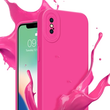 StilGut Cover iPhoneXS Max, case in silicone opaco compatibile