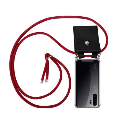 Huawei P30 PRO Etui Cover Kæde (Rød)