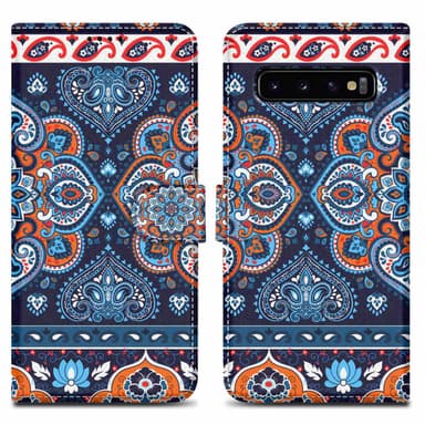 Samsung Galaxy S10 PLUS Pungetui Cover Case (Blå)