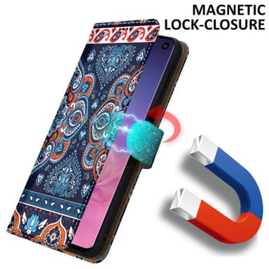 Samsung Galaxy S10 PLUS Pungetui Cover Case (Blå)