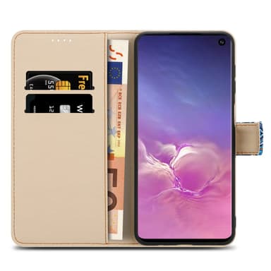 Samsung Galaxy S10 PLUS Pungetui Cover Case (Blå)