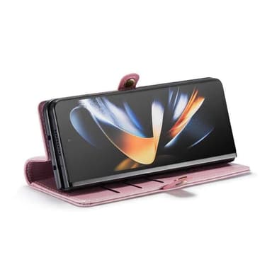 Wallet 3-kort ægte læder Samsung Galaxy Z Fold 5 - Lyserød