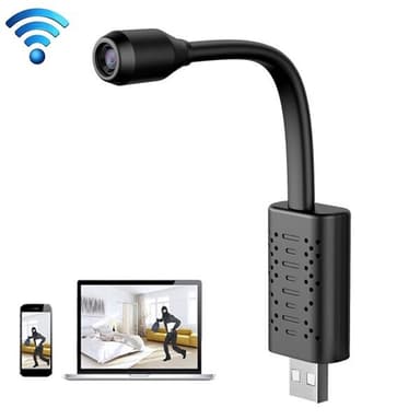 Minikamera/övervakningskamera USB med 64GB minneskort