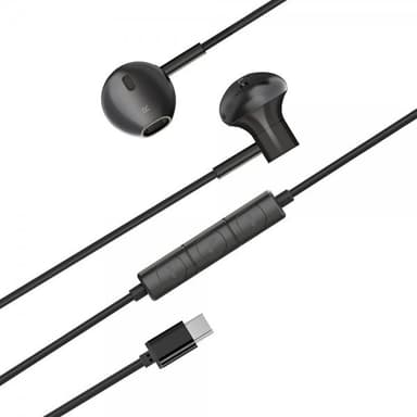 XQISIT Hörlurar USB-C Earphones Svart