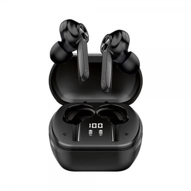 XQISIT Hörlurar TW300 True Wireless Earphones ANC Svart