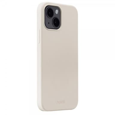 holdit iPhone 15 Cover Silikone Light Beige
