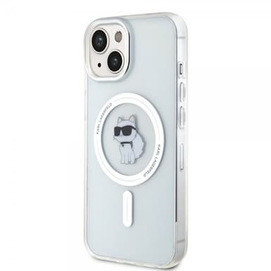 Karl Lagerfeld iPhone 15 Cover Choupette MagSafe Transparent
