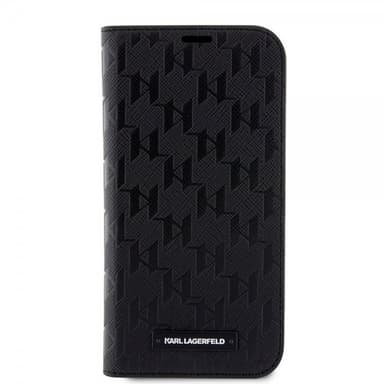 Karl Lagerfeld iPhone 14 Etui Saffiano Monogram Sort