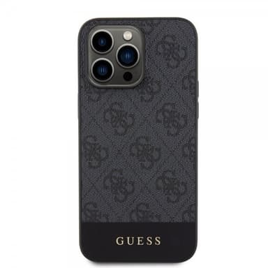 Guess iPhone 15 Pro Cover Bottom Stripe MagSafe Sort