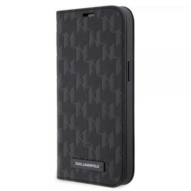 Karl Lagerfeld iPhone 14 Etui Saffiano Monogram Sort