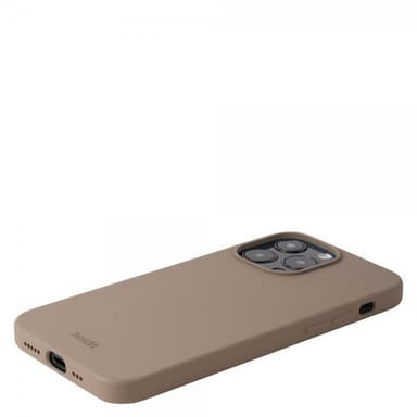 Holdit Silicone iPhone 15 Pro Max etui (mokkabrun)