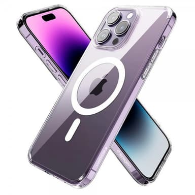 Spigen iPhone 14 Pro Cover AirSkin Hybrid MagFit Hvid