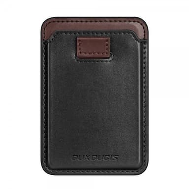 DUX DUCIS MagSafe Kortholder Magnetic Leather Wallet Sort