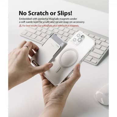 Ringke Magnetic Slot Card Holder MagSafe Light Gray