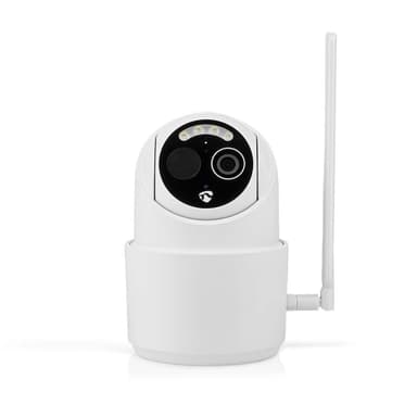 Nedis SmartLife udendørskamera | 4G | Full HD 1080p | Pan tilt | IP65 | Cloud Storage (mulighed) / microSD (ikke inkluderet) | 5 V DC | Med bevægelsessensor | Nattesyn | Hvid