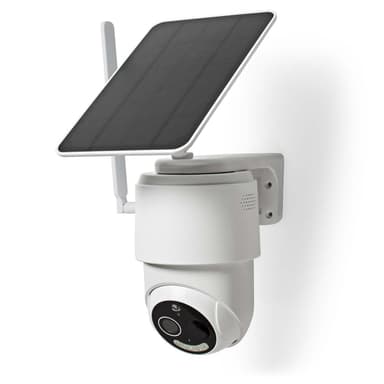Nedis SmartLife udendørskamera | 4G | Full HD 1080p | Pan tilt | IP65 | Cloud Storage (mulighed) / microSD (ikke inkluderet) | 5 V DC | Med bevægelsessensor | Nattesyn | Hvid