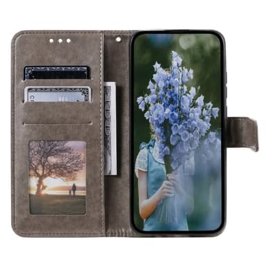 SKALO Sony Xperia 1 V Mandala Flip Cover - Grå