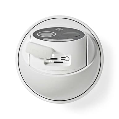 Nedis SmartLife udendørskamera | 4G | Full HD 1080p | Pan tilt | IP65 | Cloud Storage (mulighed) / microSD (ikke inkluderet) | 5 V DC | Med bevægelsessensor | Nattesyn | Hvid
