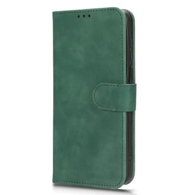SKALO Motorola Moto G73 5G Matt PU-læderpungetui - Grøn
