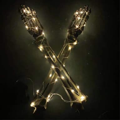 Halloween LED Lys Glødende Skelet Dekoration Lysende Arm - 1 stk