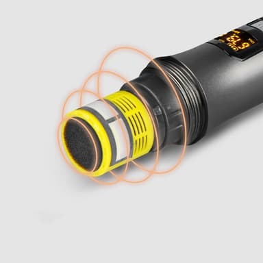 2-pak trådløs mikrofon Bluetooth rumklang med Android-portkabel MultiColor