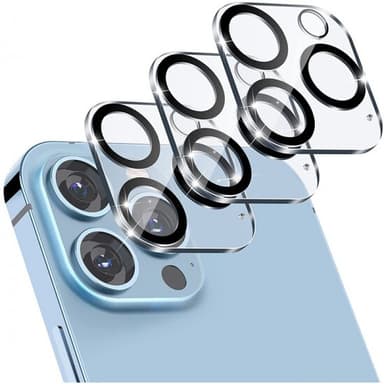 3-pak kamerabeskyttelse af hærdet glas iPhone 15 Pro