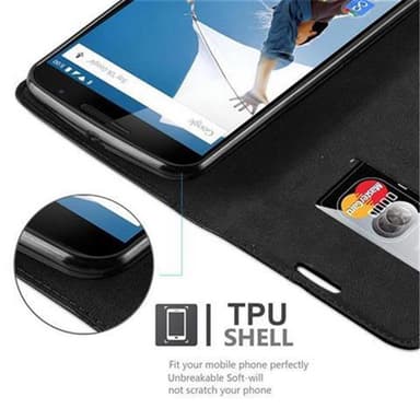 Cover Motorola Google NEXUS 6 Etui Case (Sort)