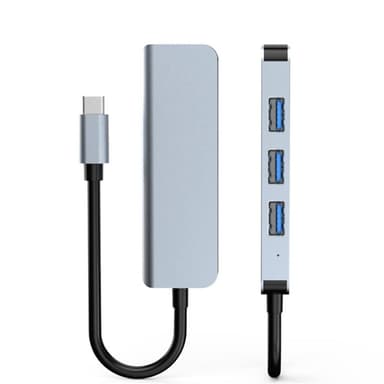 INF Dual Type-C USB A Hub med 4 USB3.0 porte