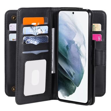 SKALO Samsung S21 10-RUM Flip Cover - Sort