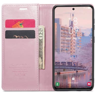 CaseMe Wallet 2-kort Samsung Galaxy S23 FE - Lyserød