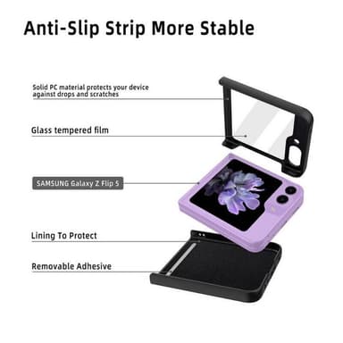Glitter Case Samsung Galaxy Z Flip 5 - Sort