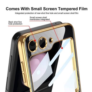 Elk Glass Case Samsung Galaxy Z Flip 5 - Lilla