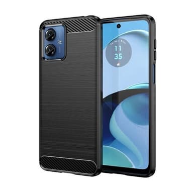 Børstet silikone cover Motorola Moto G14 - Sort