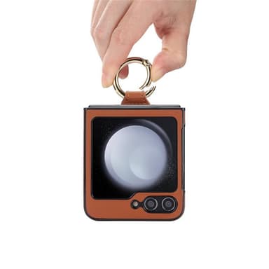 Rhombus Ring cover Samsung Galaxy Z Flip 5 - Brun
