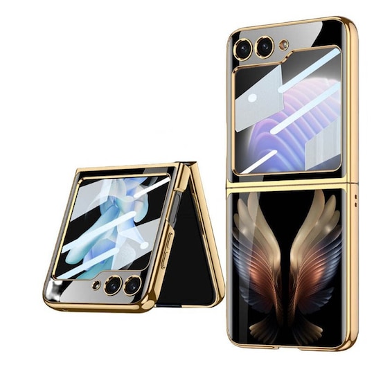 Golden Wings Glass Case Samsung Galaxy Z Flip 5