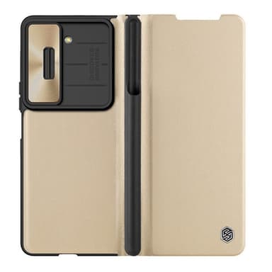 Nillkin Qin Pro cover Samsung Galaxy Z Fold 5 - Guld