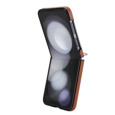 Rhombus Ring cover Samsung Galaxy Z Flip 5 - Brun