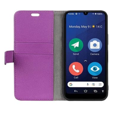 Wallet cover 2-kort Doro 8210 - Lilla