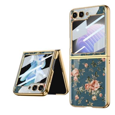 Flower Glass Case Samsung Galaxy Z Flip 5 - Vintage