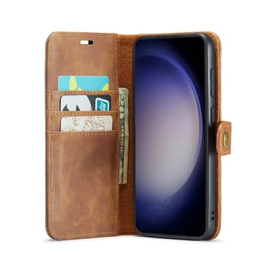 Wallet DG-Ming 2i1 Samsung Galaxy S23 FE - Brun