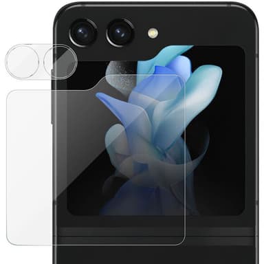 Hærdet glas 2i1 Samsung Galaxy Z Flip 5 - Gennemsigtig
