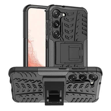 Stødbestandigt cover med stativ Samsung Galaxy S23 FE - Sort