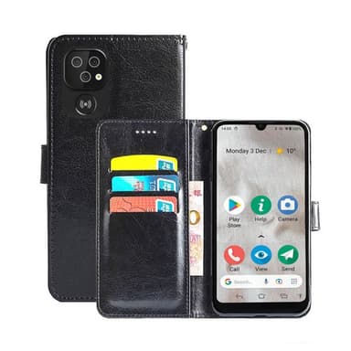 Wallet cover 3-kort Doro 8100 - Sort