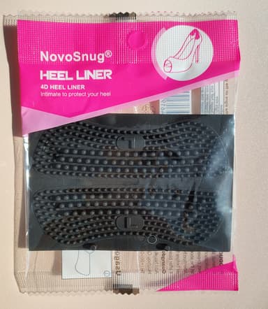 Hælpudepuder 1 par Sort 5 mm
