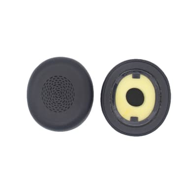 Komfortable ørepuder i proteinlæder til Jabra Evolve2 75 Wireless Sort