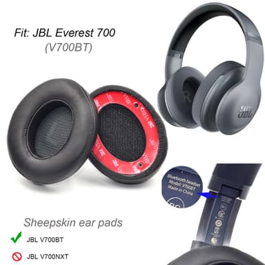 Ørepuder til JBL V700BT 1 par Sort