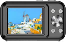 Digitalkamera 1080P 44MP 16 x zoom 2,4"" skærm, 32GB kort Sort